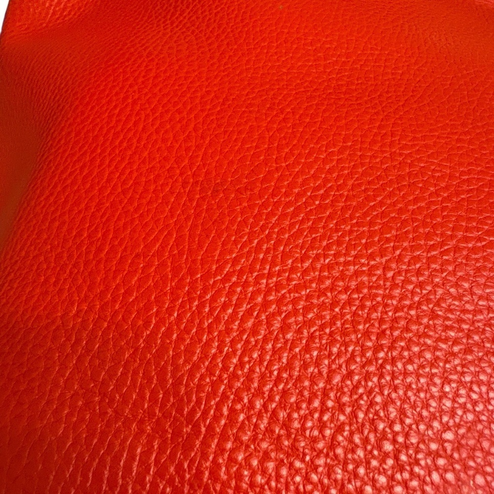 Salvatore ferragamo orange pebbled leather tote bag - Picture 8 of 16